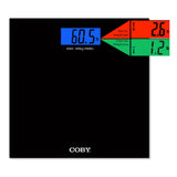 Coby G649 Digital Glass Weight Comparison Bathroom Scale Color LCD Display