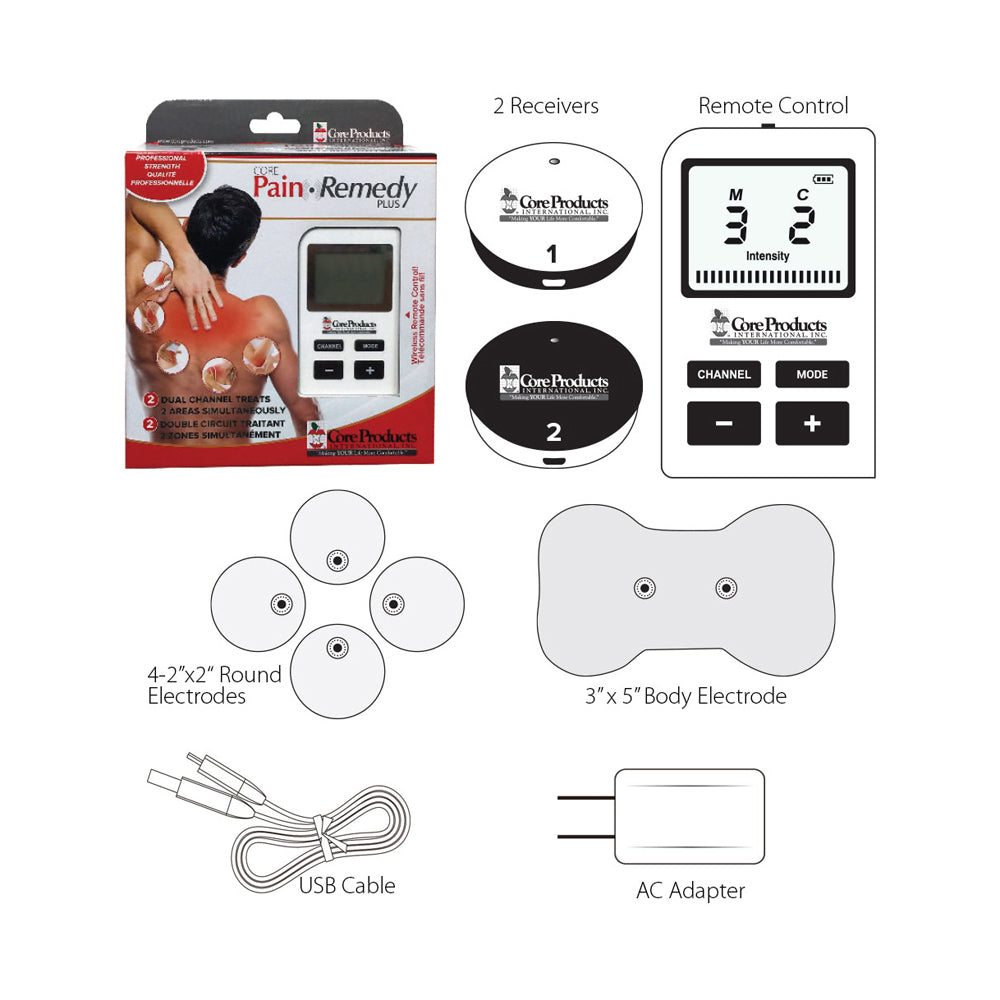 Core Products ELT-2701 Pain Remedy Plus Wireless TENS Unit