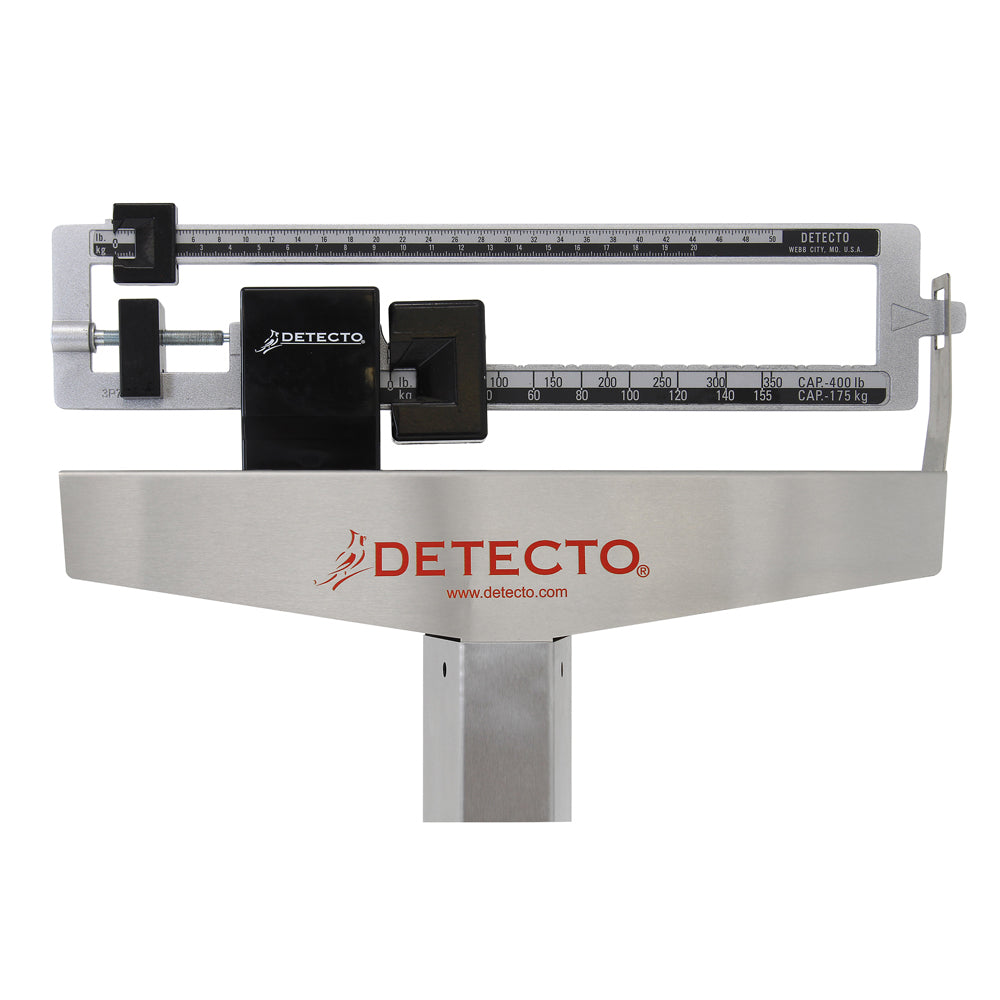 Detecto 339S Eye Level Physician Mechanical Beam Scale-Stainless Steel ...