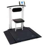 Detecto 6570 Multi-Purpose Clinical Portable Scale w/ Handrail & Seat