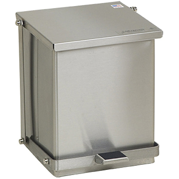 Detecto C-16 (C16) Stainless Steel Step-On Waste Can Receptacles ...