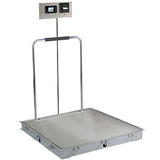 Detecto Solace In-Floor Dialysis Scale-36"x36" Platform w/ Handrail