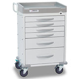 Detecto RC333369WHT Rescue General Purpose Cart-6 White Drawers