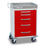 Detecto RC33669RED Rescue Series ER Medical Cart-5 Red Drawers