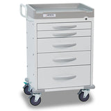 Detecto RC33669WHT Rescue General Purpose Cart-5 White Drawers