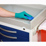 Detecto Loaded Rescue Anesthesiology Carts-Blue