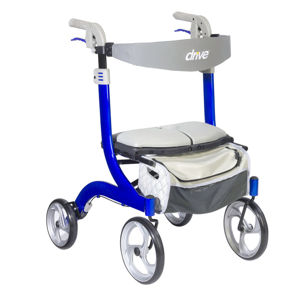 Drive RTL10266BL-HS Nitro DLX Euro Style Walker Rollator-Sleek Blue ...