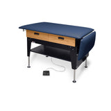 Hausmann 4704 Electric Hi-Lo Changing/Treatment Table w/Drawers-Navy