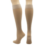 Mobius Wellness 15-20 mmHg Ladies Sheer Light Weight Knee High-Nude-Extra Large