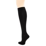 Mobius Wellness 15-20 mmHg Mens Knee High Dress Socks-Black-Medium