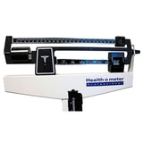 HealthOMeter 450KLWH Mechanical Beam Scale W/ Height Rod & Wheels