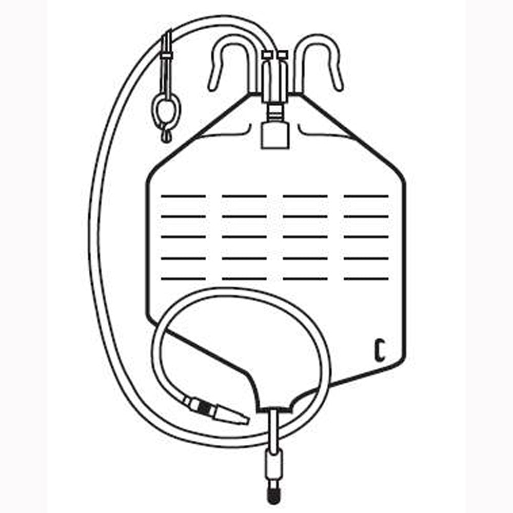 Hollister 9839 Bedside Drainage Collector with Anti-Reflux Valve ...