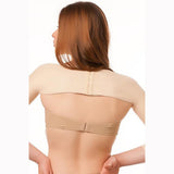 Isavela SL01-SS Above Elbow Sleeves w/ Hook & Eye Closure-Large-Beige