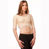 Isavela VS02-SS Underbust Length Vest with Short Sleeves-Large-Beige