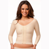 Isavela VS03-LS Waist Length Vest with Long Sleeves-2XL-Beige