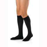 Jobst 110301 For Men Closed Toe Knee High Socks-8-15 mmHg-Black-Small