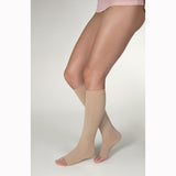 Jobst 115336 Opaque Knee High Open Toe Socks-15-20 mmHg-Black-Medium