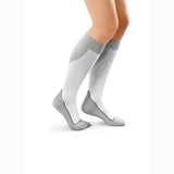 Jobst 7528900 Knee High CT Sport Socks-15-20 mmHg-White/Gray-Small