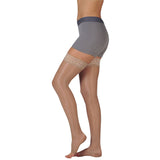 Juzo 2101 20-30 mmHg Sheer Short Knee High Stockings w/ OT-Size V-BLK