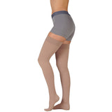 Juzo 4410AGFFSBSH Basic Thigh High w/ Silicone-Full Foot-Short
