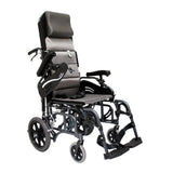 Karman VIP515 Tilt In Space Reclining Transport Wheelchair-16" Seat