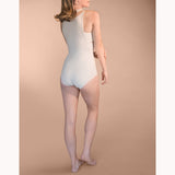 Marena FBA Panty-Length Girdle w/ Padded Zipper & Suspenders-XS-Beige