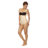 Marena Recovery SFBHA Panty-Length Girdle with High-Back-2XL-Black