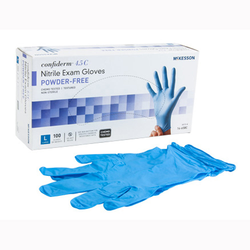 658c McKesson 14-658C Confiderm Latex Free Exam Glove-Large-100/Box ...
