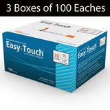 MHC 830155 EasyTouch Insulin Syringes-30 G-1 cc-1/2 in-3 Boxes of 100