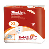 Tranquility 2134 SlimLine Disposable Fitted Brief-Extra Large-72/Case