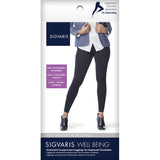 SIGVARIS 170L Womens Soft Silhouette Leggings-15-20 mmHg-Size B-Black