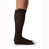 SIGVARIS 222CSSW99 20-30 mmHg Sea Island Cotton Sock-Small-Short-Black