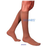 SIGVARIS 233CM Mens Cotton Calf High Socks-Large Long-Light Beige