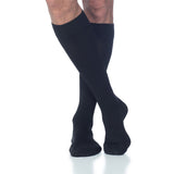 SIGVARIS 233CM Mens Cotton Calf High Socks-Small Short-Black