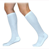 SIGVARIS 362CMLM00 20-30 mmHg Cushioned Cotton Socks-Medium-Long-White