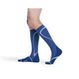 SIGVARIS 412C Traverse Calf High Socks-20-30 mmHg-Large-Blue