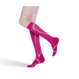 SIGVARIS 412C Traverse Calf High Socks-20-30 mmHg-Medium-Pink