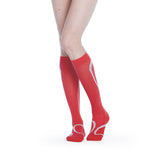 SIGVARIS 412C Traverse Calf High Socks-20-30 mmHg-Small-Blood Orange