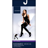 SIGVARIS 841N Womens Soft Opaque Thigh High Socks-Large Long-Mulberry