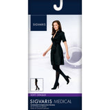 SIGVARIS 841P Womens Soft Opaque Pantyhose-15-20 mmHg-Large Long-Pecan