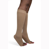 SIGVARIS 842C 20-30 mmHg Soft Opaque Knee High-Open Toe