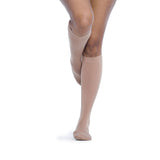 SIGVARIS 843C Womens Soft Opaque Calf High Socks-Small Long-Pecan