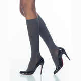 SIGVARIS 843CSLW91 30-40 mmHg Soft Opaque Knee High-Sm-Long-Graphite