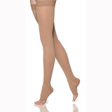 SIGVARIS 862NLSO66 Select Comfort Thigh Highs-Lge-Shrt-OT-Light Beige