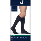 SIGVARIS 921C Mens Access Calf High Socks-Extra Large Long-Black