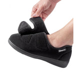 Silverts SV10260 Womens Stretchable Comfort Hugster Shoe/Slipper-Black-10