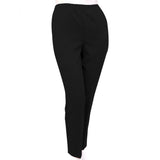 Silverts SV13090 Womens Pull On Pants-Elastic Waist Polyester Pants-Black-20