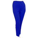 Silverts SV13090 Womens Pull On Pants-Elastic Waist Polyester Pants-Cobalt-12