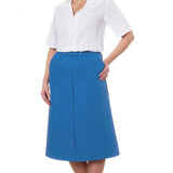 Silverts SV13130 Womens Conventional Elastic Waist Skirt-Cool Blue-10