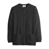 Silverts SV13260 Womens Cardigan With Pockets-Black-Small